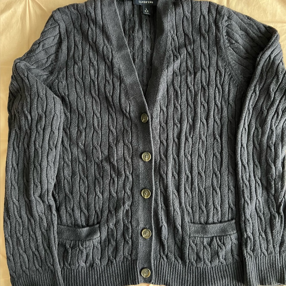 Navy blue Cable Knit Sweater